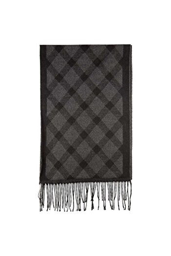 Suyutti Men's Warm Patterned Knitwear Scarf Kaşkol Baklava Pattern