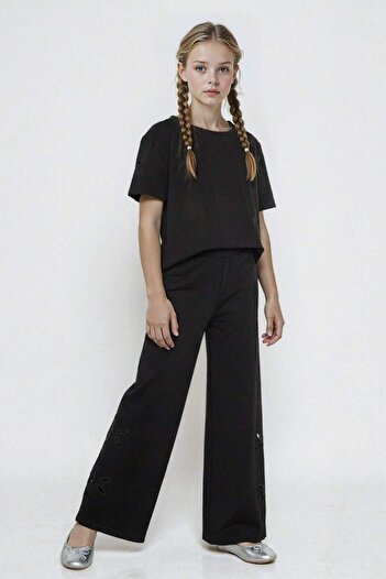 DeFacto Girl's Wide Leg Brode Pants G1631A825Au