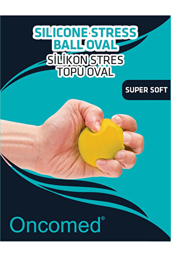 Oncomed Yellow Silicone Stress Ball - Ultra Soft