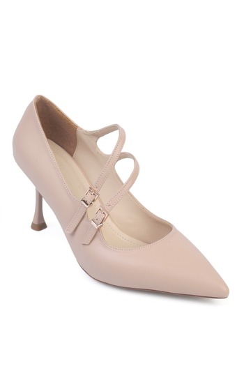 Capone Outfitters Marigold Mid-Heeled Pointed Toe Strappy Women's Shoes