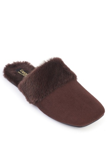 Capone Outfitters Elyse Women's Closed Gondola Furry Slippers
