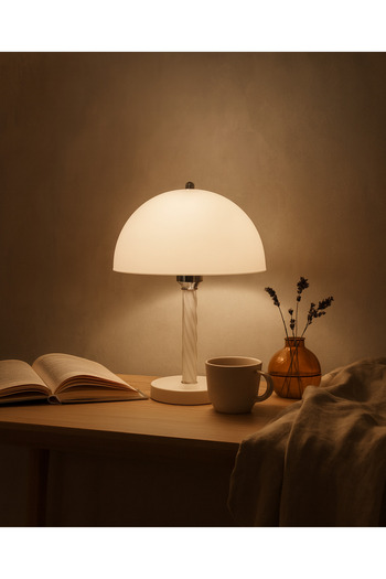 Vivido Home White Fungo Table Lamp