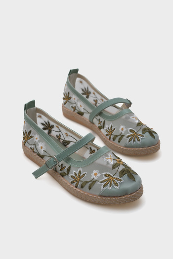 Capone Outfitters Shela Banded Floral Women's Espadrille