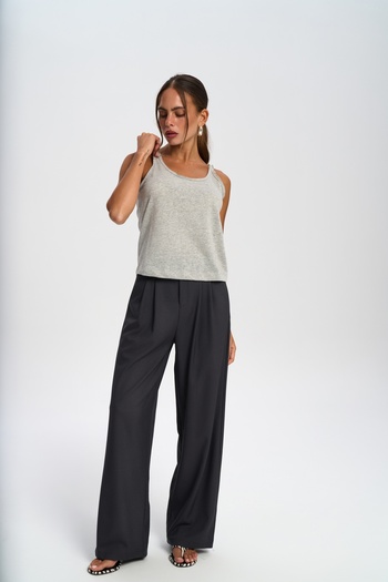 BOHEMAİ Salnor Basic Gray Crop