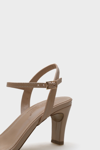 Capone Outfitters Cresa Medium Heeled Single Strap Ankle Strap Women's Sandals