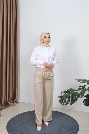 NİSUM MODA Mercerized Trousers