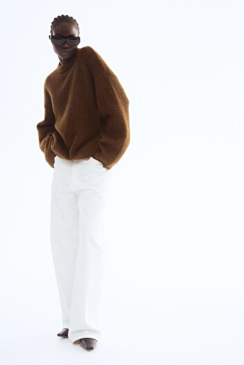 H&M Tiftik Karışımlı Oversize Kazak