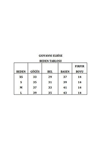 La Sarta GIOVANNI SİYAH RENK FIRFIR DETAYLI ELBİSE