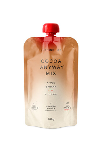 NUTRINO LAB COCOA ANYWAY apple puree, banana, cereal, cocoa 6 x 180g