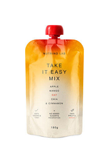 NUTRINO LAB TAKE IT EASY apple, mango, cereal and cinnamon puree 6 x 180g