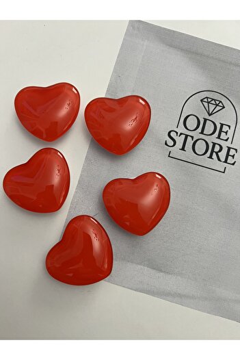 ODE STORE Kalp Şeklinde Cam Pop Soket(adet fiyatıdır)