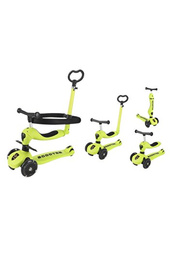 OEM 4-in-1 Convertible Scooter to Tricycle with Adjustable Parental Handle, Child Protection, Footrest,