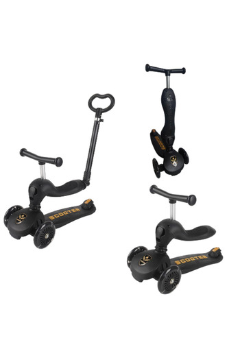 OEM 3-in-1 Transformable Scooter for Kids with Adjustable Push Bar