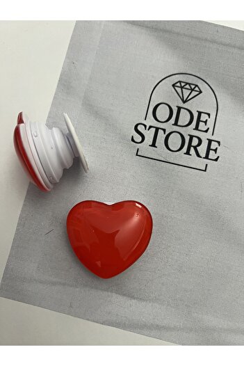 ODE STORE Kalp Şeklinde Cam Pop Soket(adet fiyatıdır)
