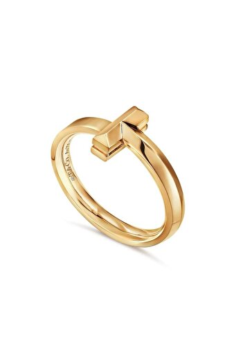 Lines Bijuteri Co Tarz T T1 Yüzük Gold, 2,5 Mm Genişliğinde