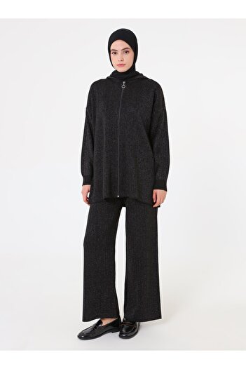 Refka Sim Mixed Knitwear Set - Black - Refka