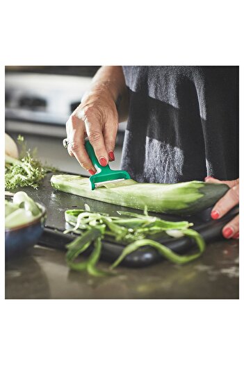 IKEA UPPFYLLD Peeler Bright Green Durable Stainless Steel Blade for Fruits and Vegetables