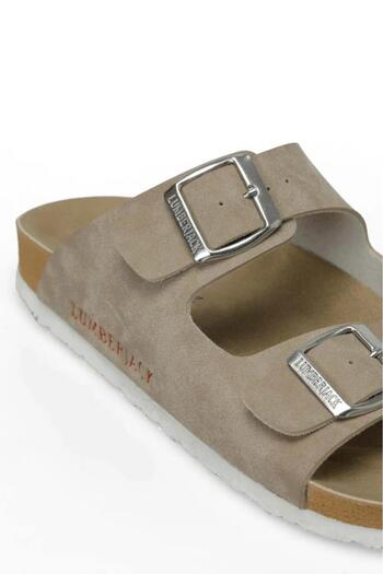 lumberjack MENDY 4FX BEIGE 2024 COATED BUCKLE DAILY SPORT UNISEX SLIPPERS