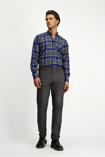 Kiğılı Slim Fit Slim Fit Patterned Lycra Canvas / Chino Trousers