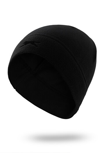 Slazenger Bent Polar Unisex Black Beanie