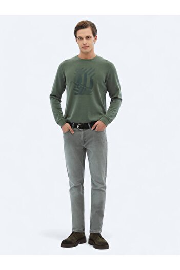 Kip Mink Slim Fit Denim Cotton Blended Trousers