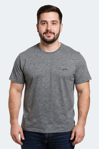 Slazenger Ανδρικό μπλουζάκι SARGON KTN μεγάλου μεγέθους σε σκούρο γκρι χρώμα
