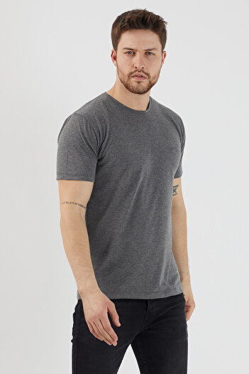 Slazenger Ανδρικό μπλουζάκι Sander Anthracite St11te083