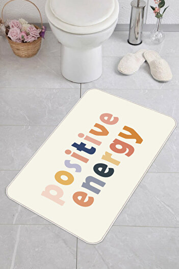Homefesto Decorative Non-Slip Based Thin Modern Washable Bath Mat / 60x100 Cm