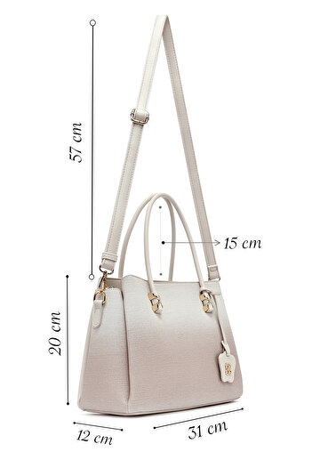 Derimod Women's Cream Long Strap Printed Shoulder Bag 25Abd281226