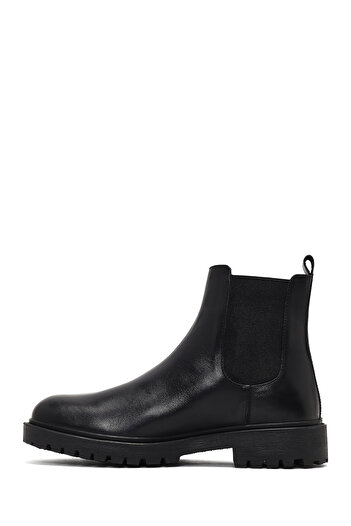 Derimod Men's Black Leather Chelsea Boots 25Wfd701918