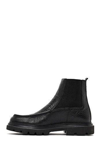 Derimod Men's Black Leather Chelsea Boots 25Wfd6709Ft