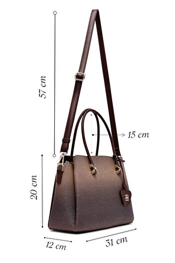 Derimod Women's Brown Long Strap Printed Shoulder Bag 25Abd281226