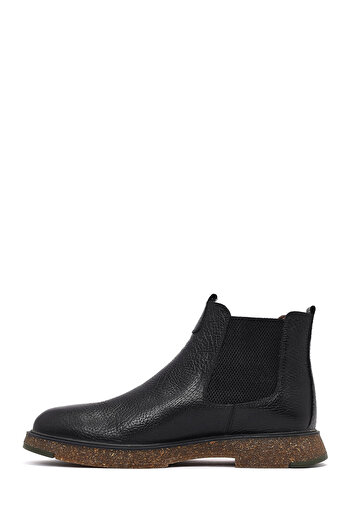 Derimod Men's Black Leather Chelsea Boots 25Wfd6704Ft