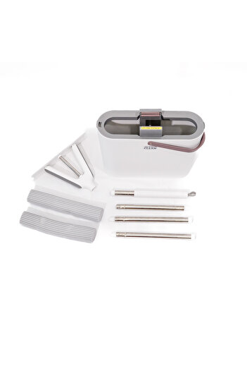 Pro Clean Official Set mop plat Pro Clean M5-4 cu galeata 7.5L, perie si 2 rezerve microfibra