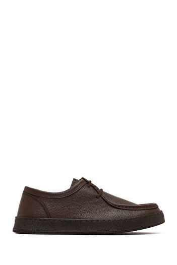 Derimod Men's Brown Lace-Up Leather Casual Shoes 25Wfd7541Ft