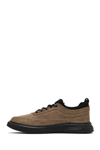 Derimod Men's Mink Lace-Up Nubuck Leather Casual Shoes 25Wfd6424V3