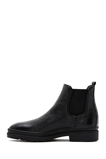 Derimod Men's Black Leather Casual Chelsea Boots 25Wfd6017Ft
