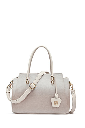 Derimod Women's Cream Long Strap Printed Shoulder Bag 25Abd281226