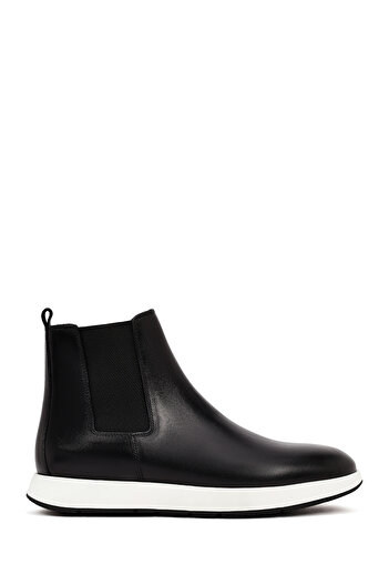Derimod Men's Black Leather Chelsea Sports Boots 25Wfd632918