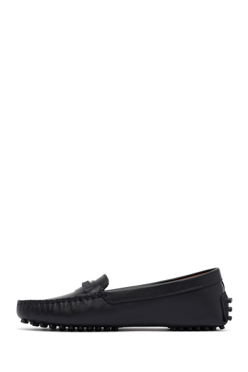 Derimod Women's Black Buckle Leather Winter Loafer Shoes 25Afd141718