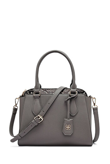 Derimod Women's Gray Long Strap Classic Shoulder Bag 25Wbd284414
