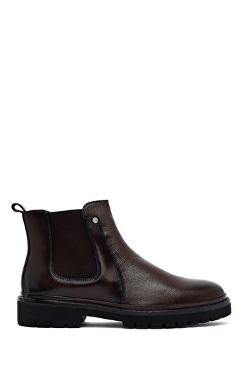 Derimod Men's Brown Leather Chelsea Boots 25Wfd6955Ft