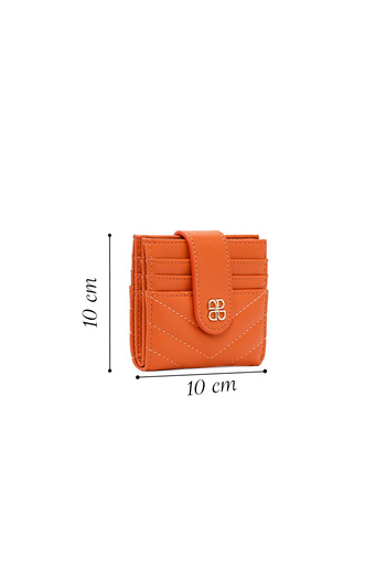 Derimod Women's Orange Quilted Card Holder 000A2D5621Kp