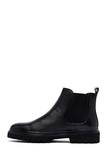 Derimod Men's Black Leather Chelsea Boots 25Wfd6955Ft