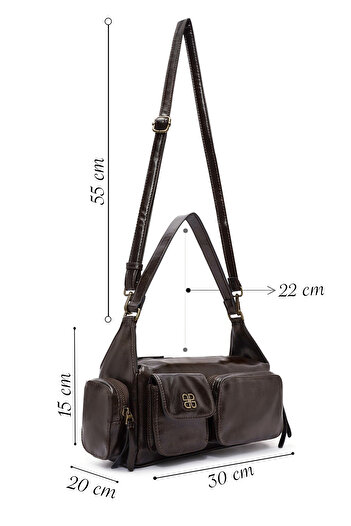 Derimod Women's Brown Long Strap Shoulder Bag 25Abd240718