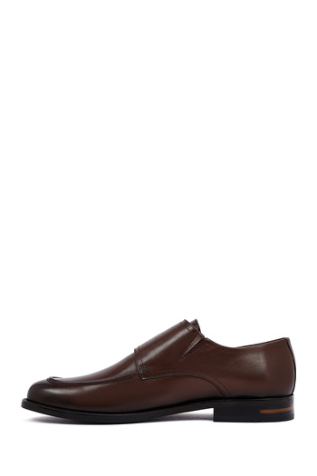 Derimod Men's Brown Double Buckle Leather Classic Shoes 25Wfd603418