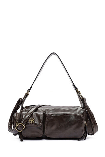 Derimod Women's Brown Long Strap Shoulder Bag 25Abd240718