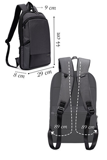 Derimod D-Pack Unisex Gray Backpack 25Sbd30196F