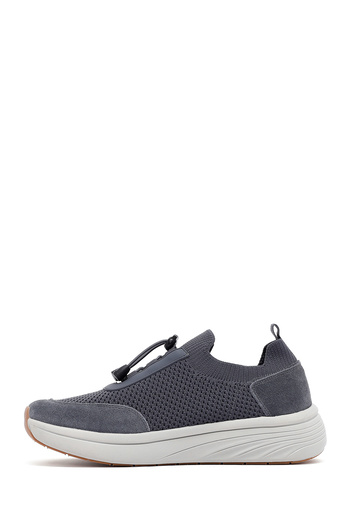 Derimod Zero Men's Gray Thick Soled Fabric Sneaker 25Sfd69506F