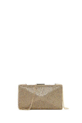 Derimod Women's Gold Long Strap Stone Mini Portfolio Bag 25Sbd2962Ts